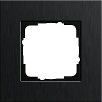 Рамка универсальная Gira Esprit 1-м. черный алюминий